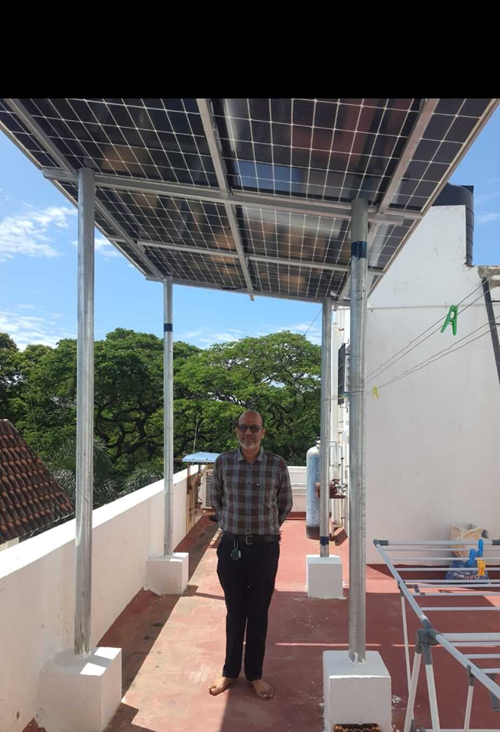 Solar rooftop installation by Prompt Power Systems in Chennai, South India - Project 16