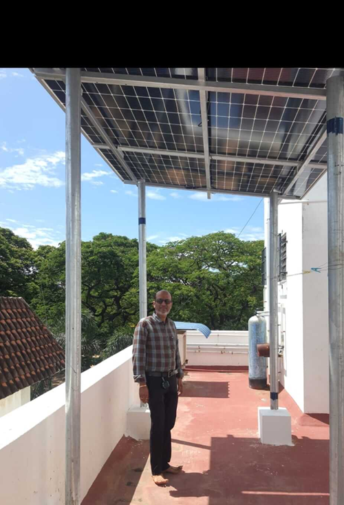 Solar rooftop installation by Prompt Power Systems in Chennai, South India - Project 17